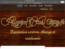 Tablet Screenshot of pilgrimtrailranch.com